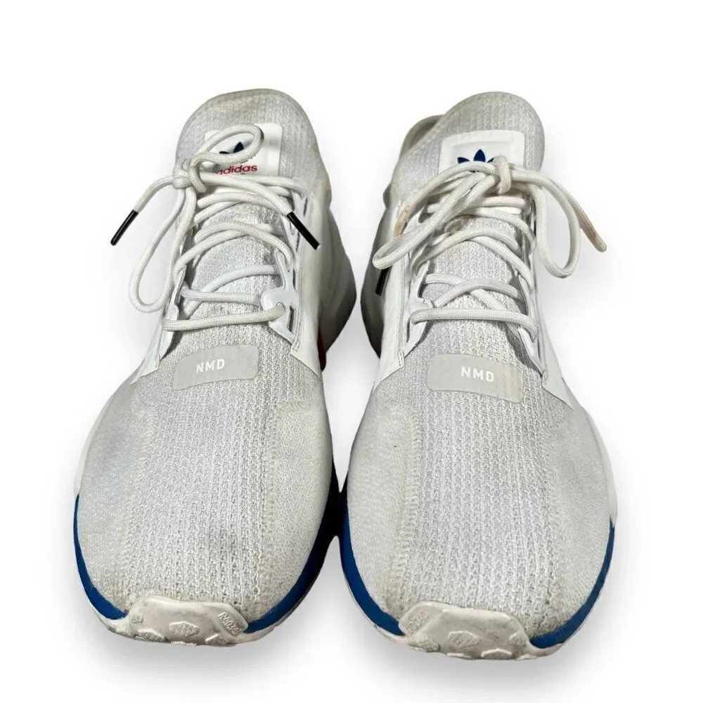 Adidas NMD_R1 V2 'White‎ Lush Red Blue' FX4148 Men's 11